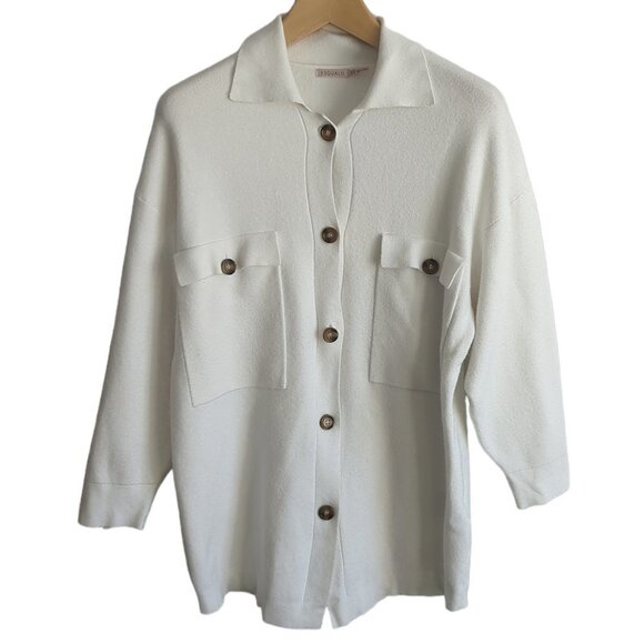 Esqualo Shacket Cardigan  Sweater - Picture 5 of 8